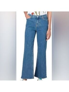 PAUL SMITH Kick Flare Jeans Sz 31 Blue Denim
